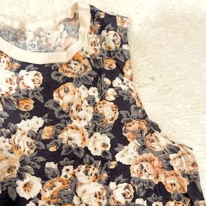 Floral Crop Muscle Tank